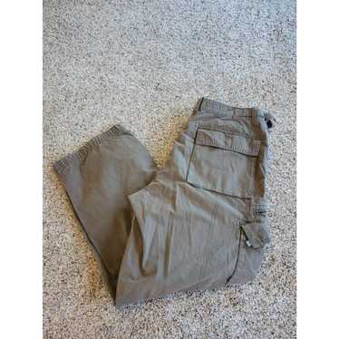 Vintage Rei Cargo Pants 36x30 Mens Green Striaght… - image 1