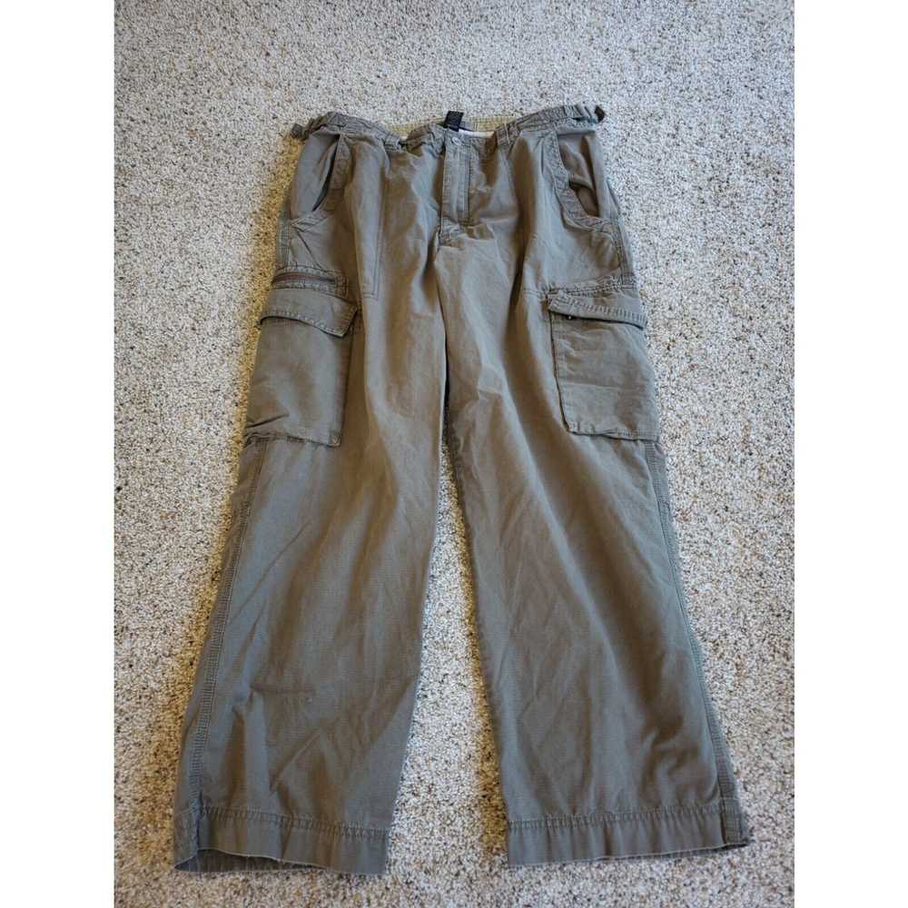 Vintage Rei Cargo Pants 36x30 Mens Green Striaght… - image 2