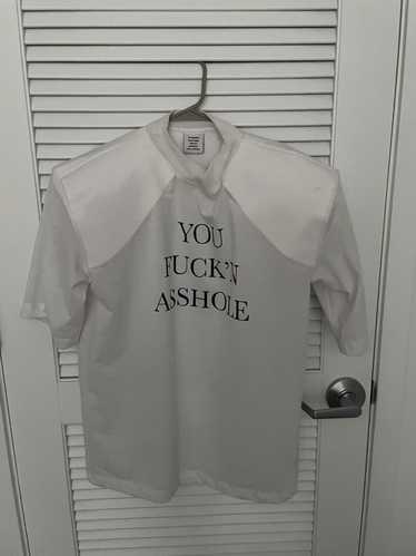 Vetements You Fucking Asshole Football Sholder T S