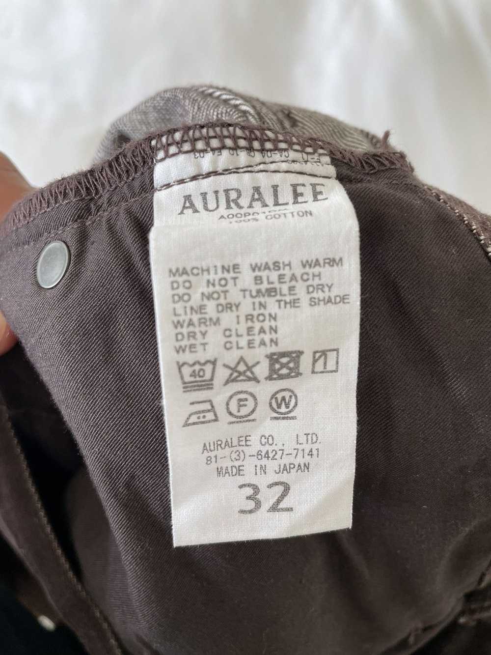 Auralee AURALEE HARD TWIST DENIM 5P PANTS BROWN - image 6