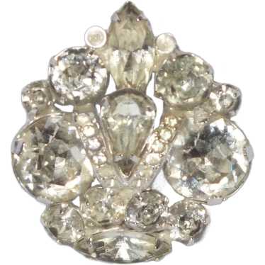 Signed Eisenberg Rhinestone  Brooch