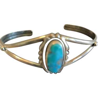 Sterling Turquoise Cuff Bracelet Kay Yazzie