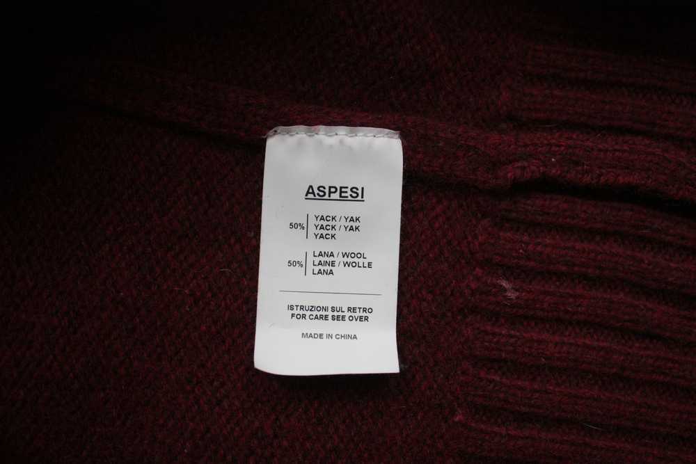 Aspesi Aspesi Burgundy Wool Knitted Sweater 50 Me… - image 6