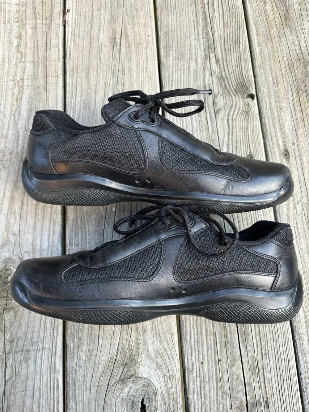 Prada Americas Cup Black Leather Size 11.5 - image 3