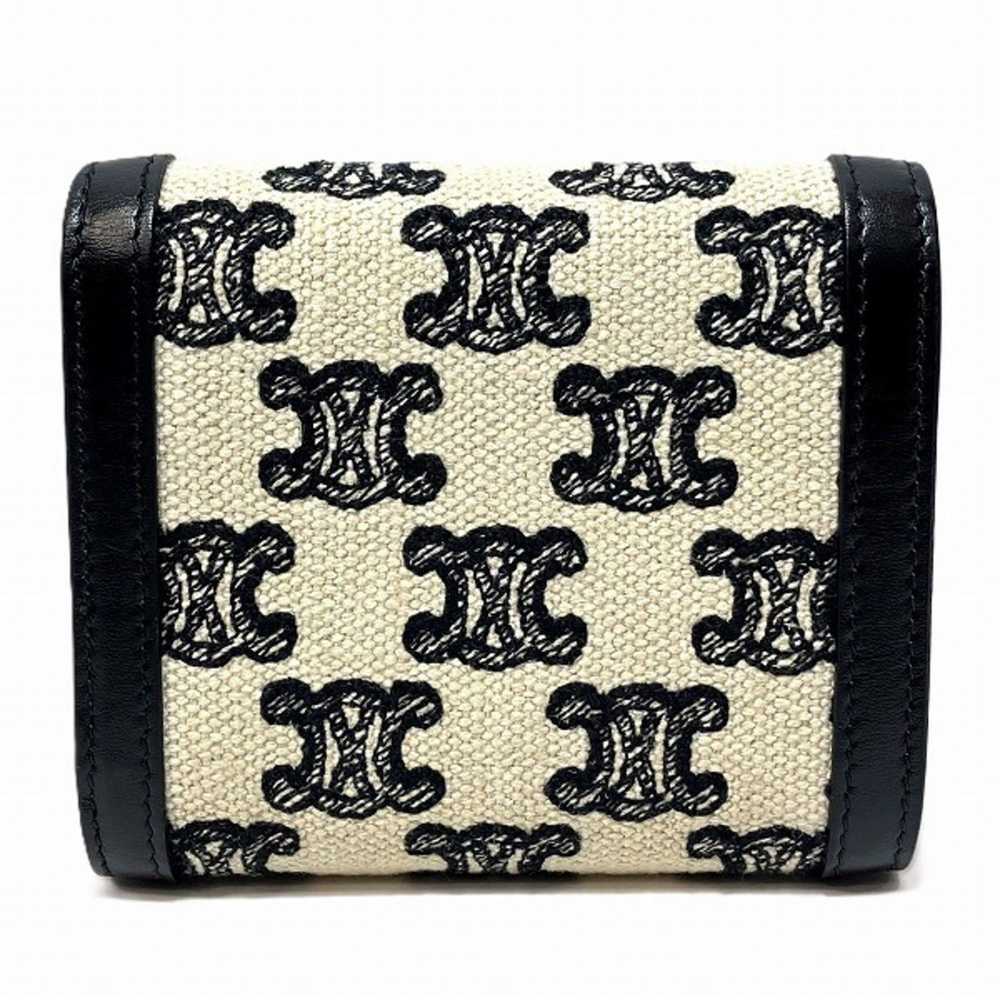 Celine CELINE Triomphe Small Flap Wallet 10D782DA… - image 9