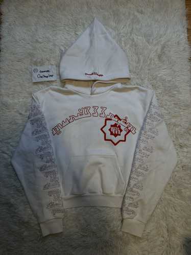 murd333r.fm Murder FM Hoodie White Red