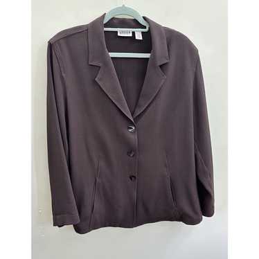 Chicos Vintage Chicos Womans Brown Sport Coat Size