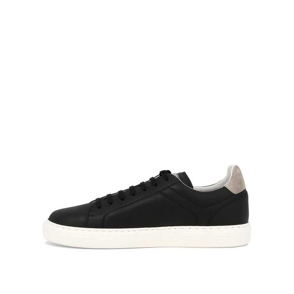 Brunello Cucinelli Leather trainers - image 3