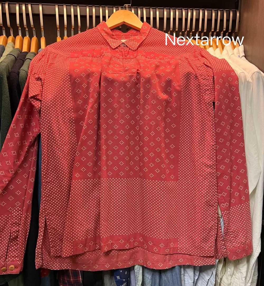 Visvim Visvim red square scarf shirt, red polka dot shirt