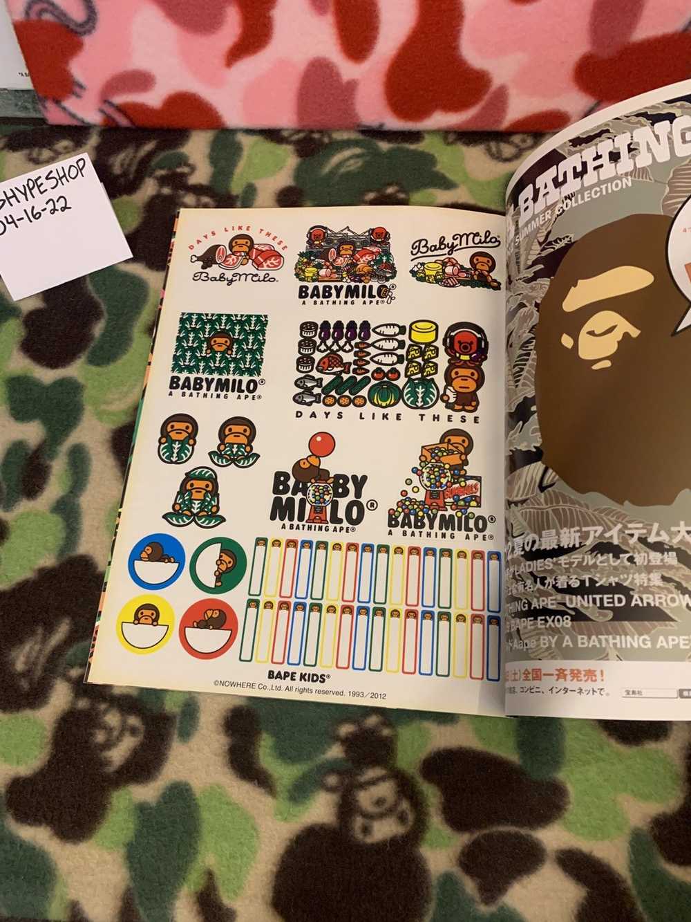 Bape 2012 Baby Milo Magazine & Stickers - image 2