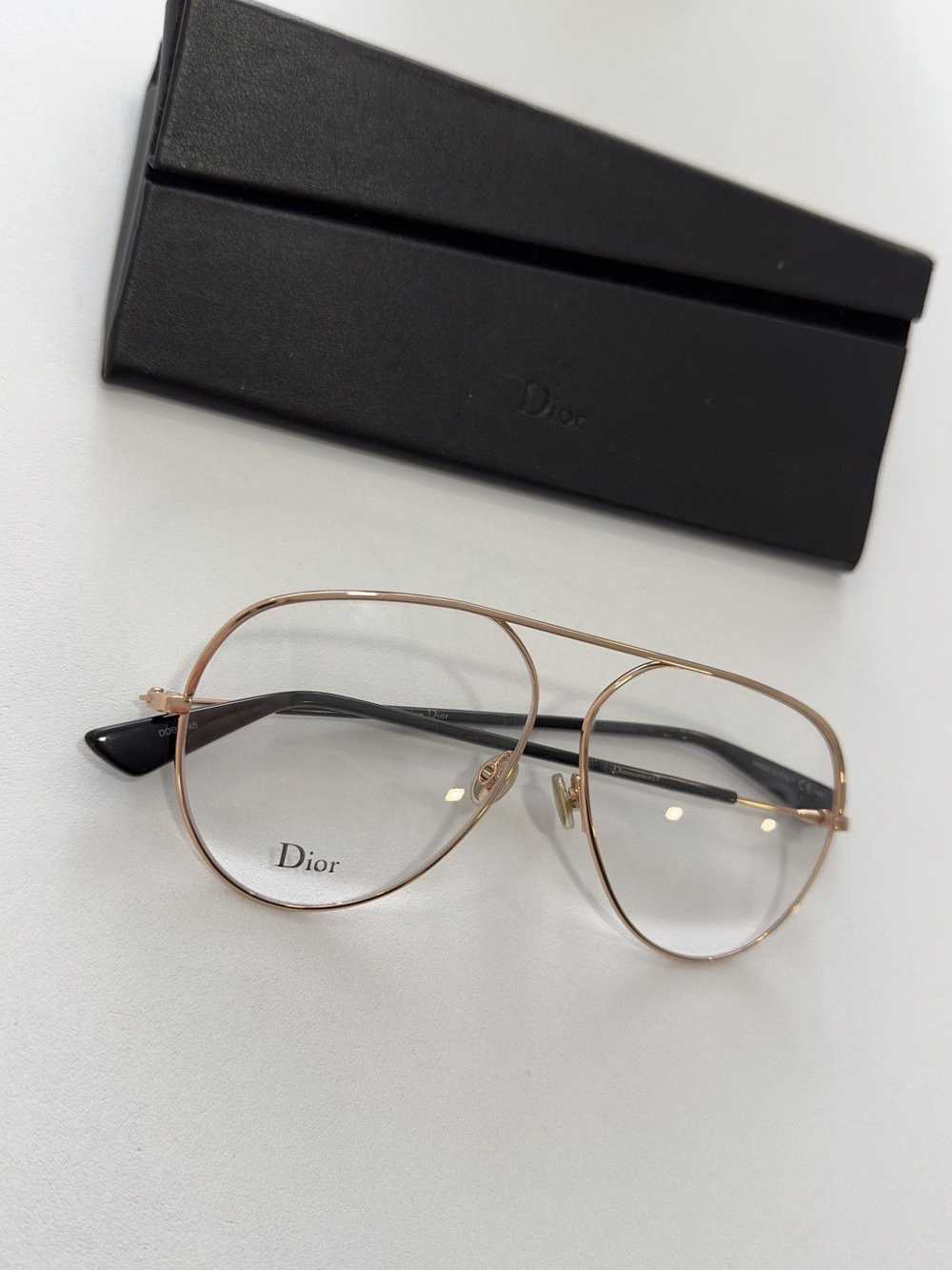 Dior Dior vintage aviator gold rim eyeglasses - image 2