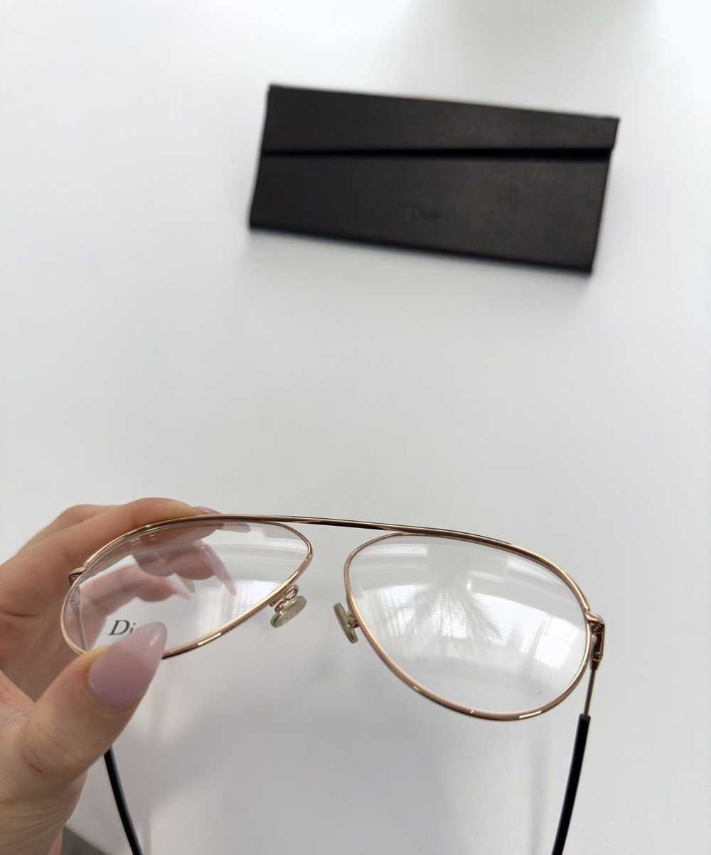 Dior Dior vintage aviator gold rim eyeglasses - image 3