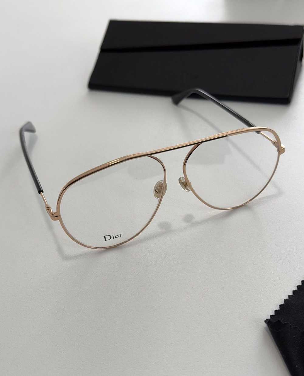 Dior Dior vintage aviator gold rim eyeglasses - image 5