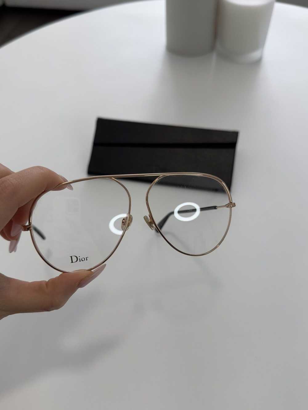 Dior Dior vintage aviator gold rim eyeglasses - image 7