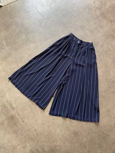 Super Wide Leg Striped Trousers