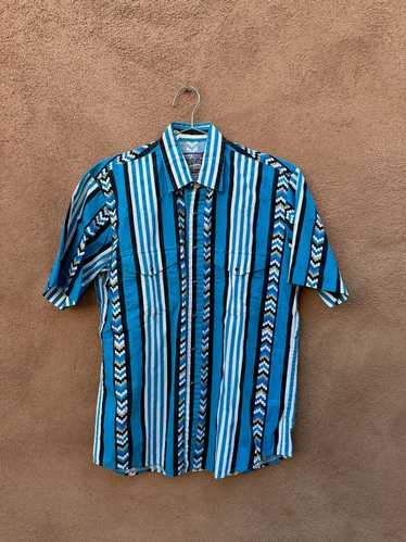 Blue & Black Southwest Stripe Western Essentials b