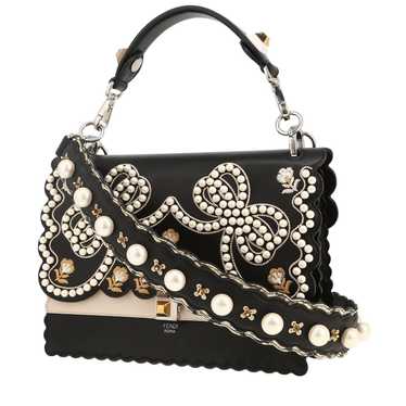 Fendi Kan I handbag in black leather and beige le… - image 1