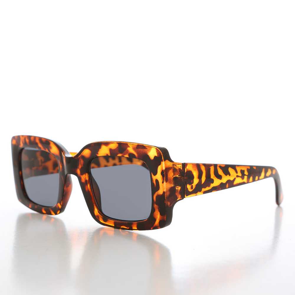 Square Rectangular Block Sunglasses - Skylar - image 4