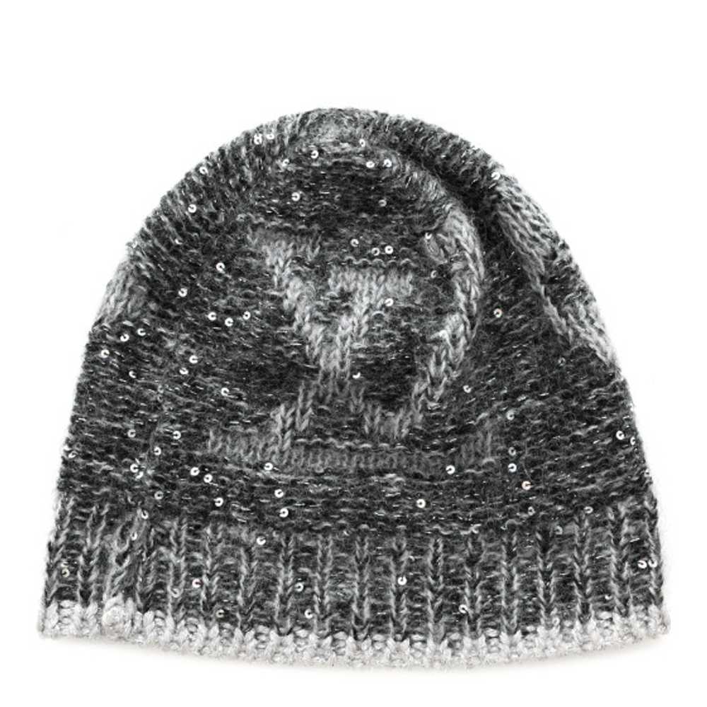 LOUIS VUITTON Monogram Glitter Sunset Beanie Hat … - image 1