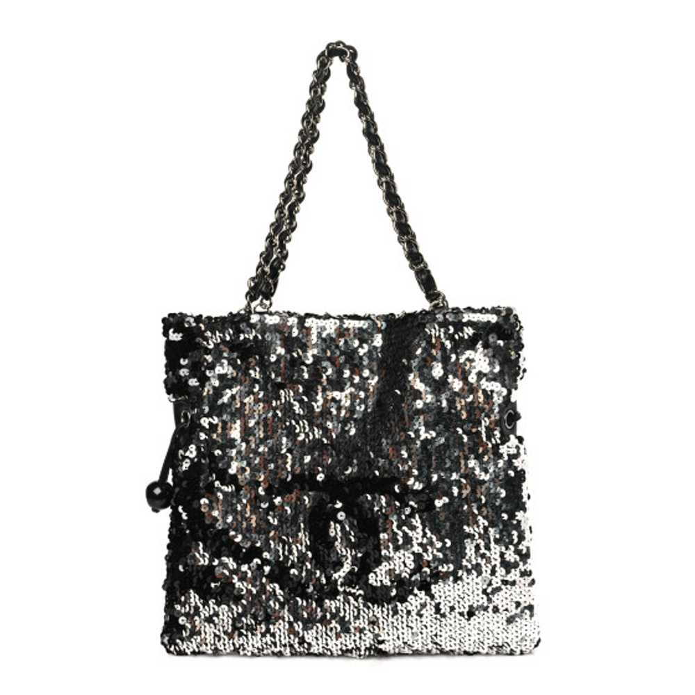 CHANEL Sequin Summer Night Medium Drawstring Tote… - image 1