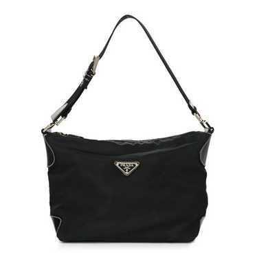 PRADA Tessuto Nylon Vitello Hobo Black