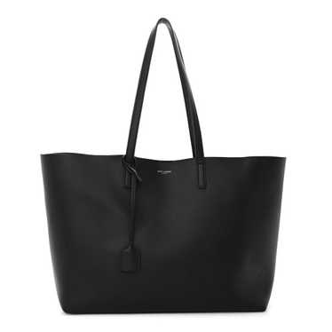 SAINT LAURENT Calfskin Large Shopping Tote Black - image 1