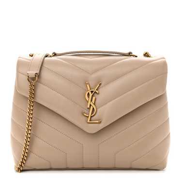 SAINT LAURENT Calfskin Y Quilted Monogram Small L… - image 1