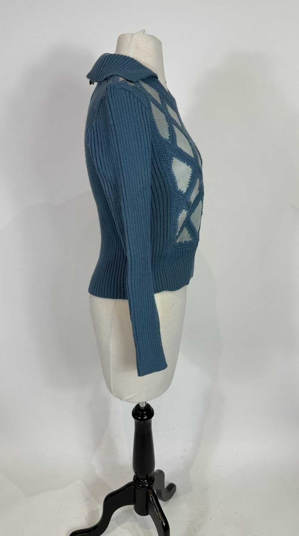 1970s International Boutique Blue Suede Leather P… - image 3