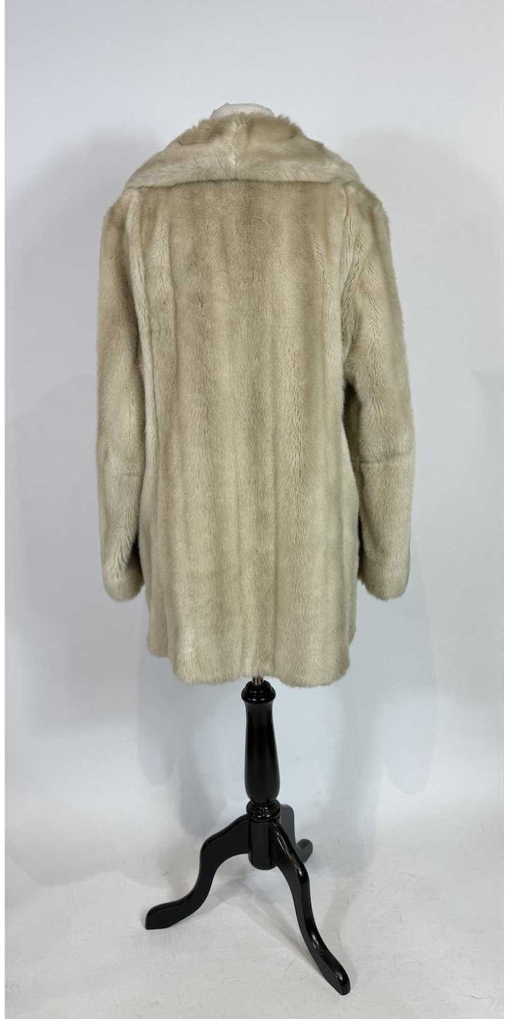 1960s - 1970s Cream Faux Fur Coat - image 5