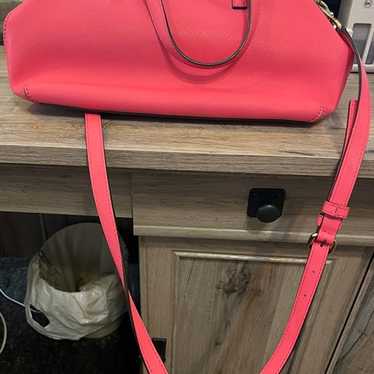 Kate Spade Hot Pink Leaather Satchel - image 1