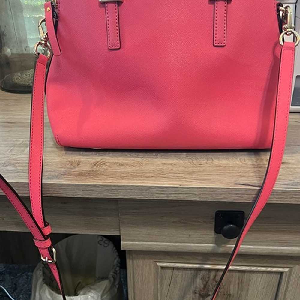 Kate Spade Hot Pink Leaather Satchel - image 3