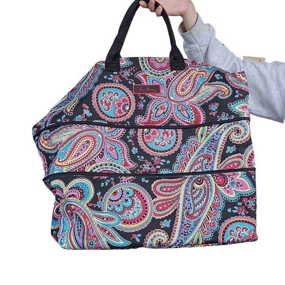 Vera Bradley Paisley Lighten UP Expandable Travel… - image 1