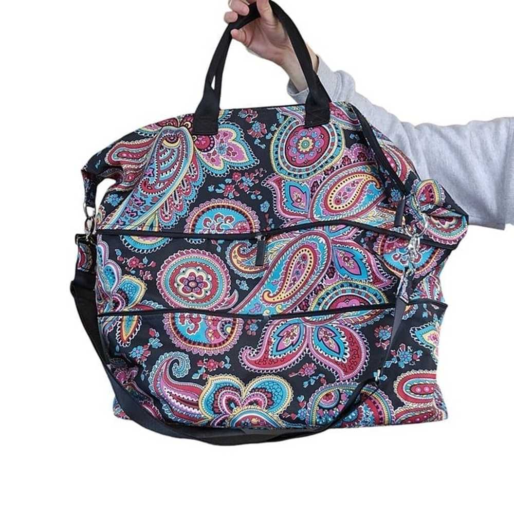 Vera Bradley Paisley Lighten UP Expandable Travel… - image 2