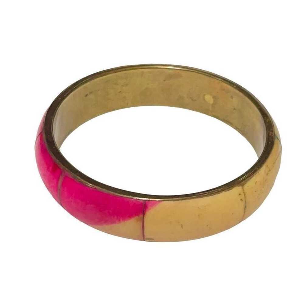 Other Vintage 70s Style Vibe Chunky Brass Bangle … - image 4