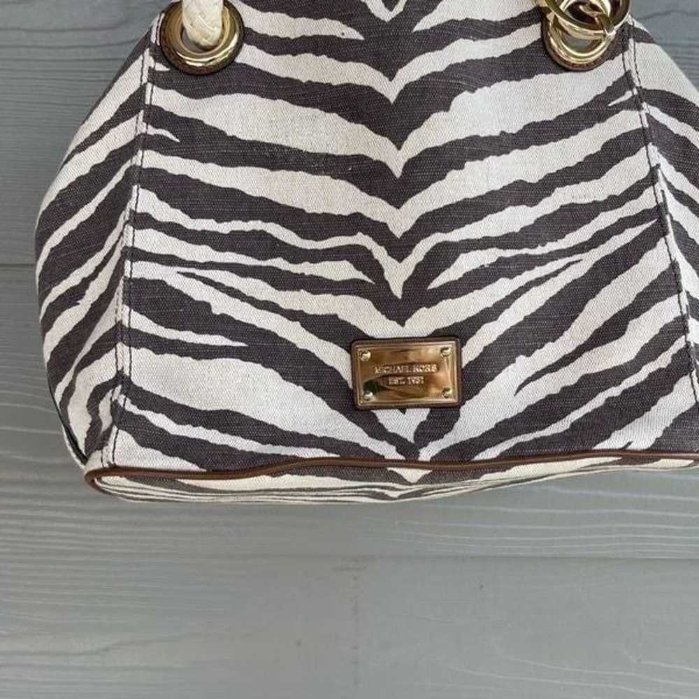 Michael Kors zebra print canvas bag - image 2