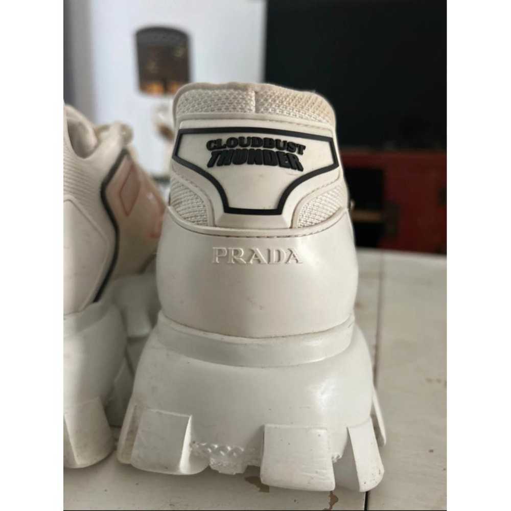 Prada Cloudbust Thunder leather low trainers - image 3