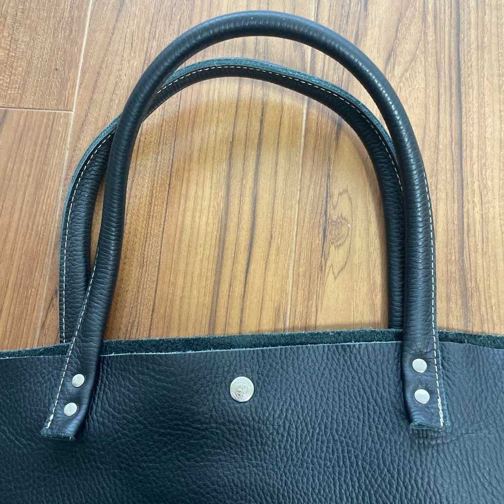 Cream Company Leather Tote Bag - image 9