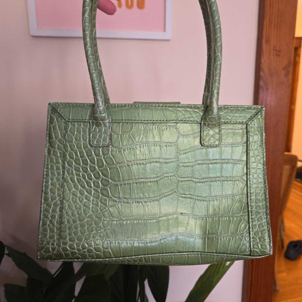 Liz clairborne green leather bag - image 2