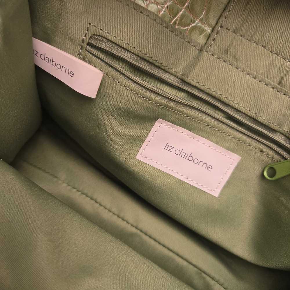 Liz clairborne green leather bag - image 3