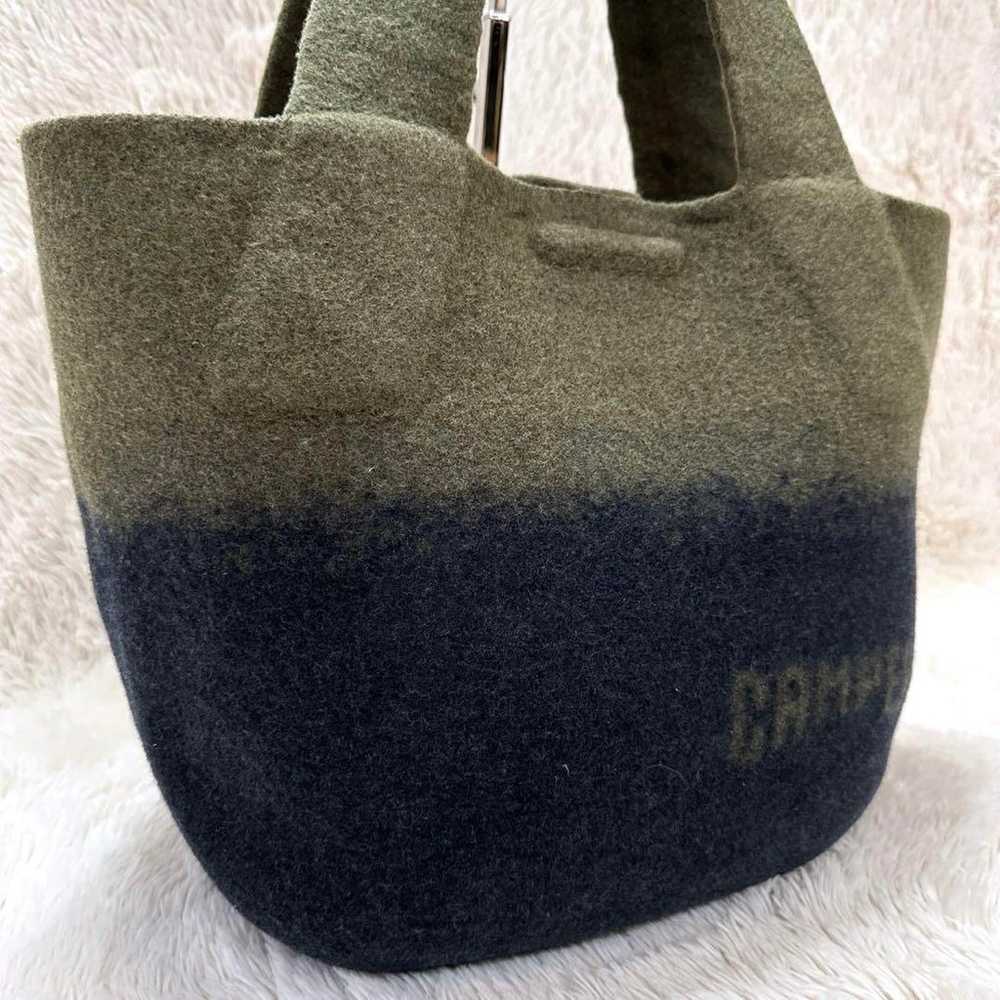 【Excellent condition】CAMPER wool blanket tote bag… - image 3