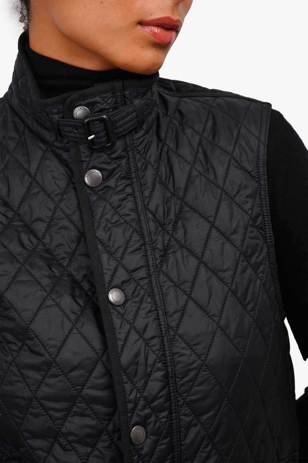 Burberry Brit Black Nylon Quilted Vest Size S Mens - image 3