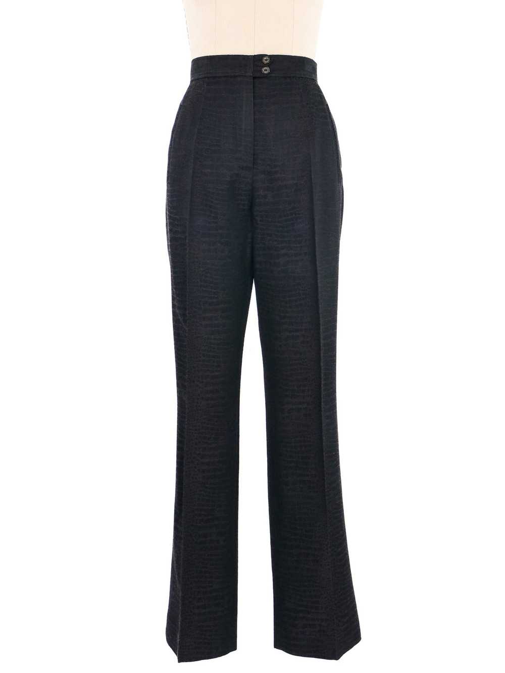 Escada Embossed Reptile Pant Suit - image 5