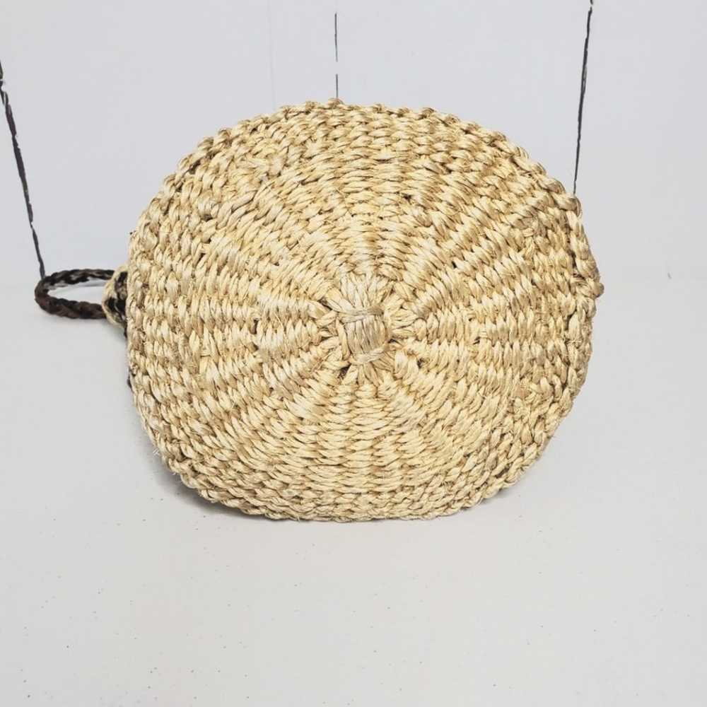 Patricia Nash Maya Straw Woven Bucket Shoulder Bag - image 10