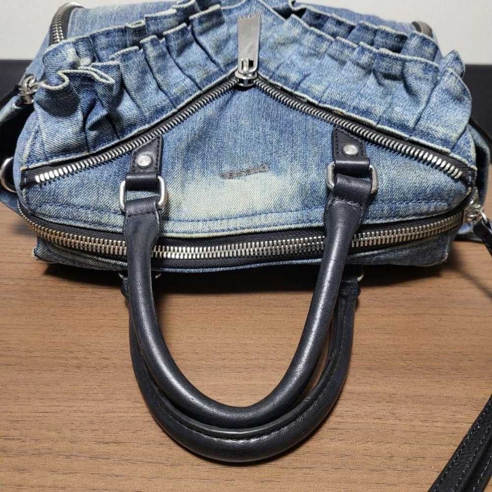 DIESEL denim frill tote bag. - image 6