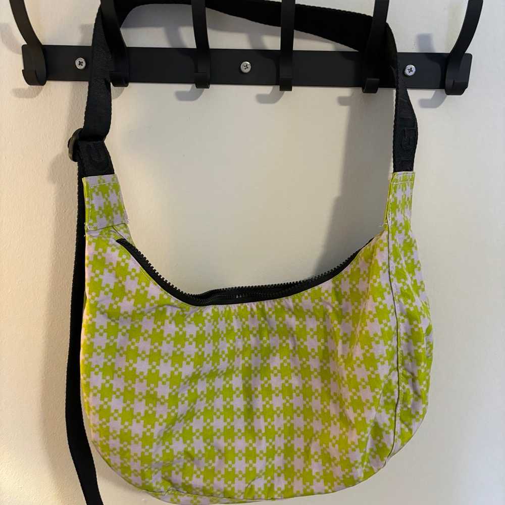 Baggu Pink Pistachio Pixel Medium Crescent Bag - image 1