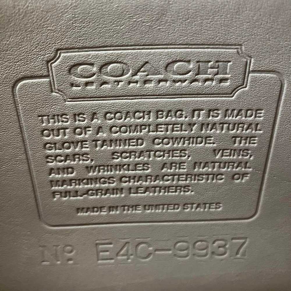 80s OLD COACH Old Coach Shoulder Bag White USA Un… - image 12