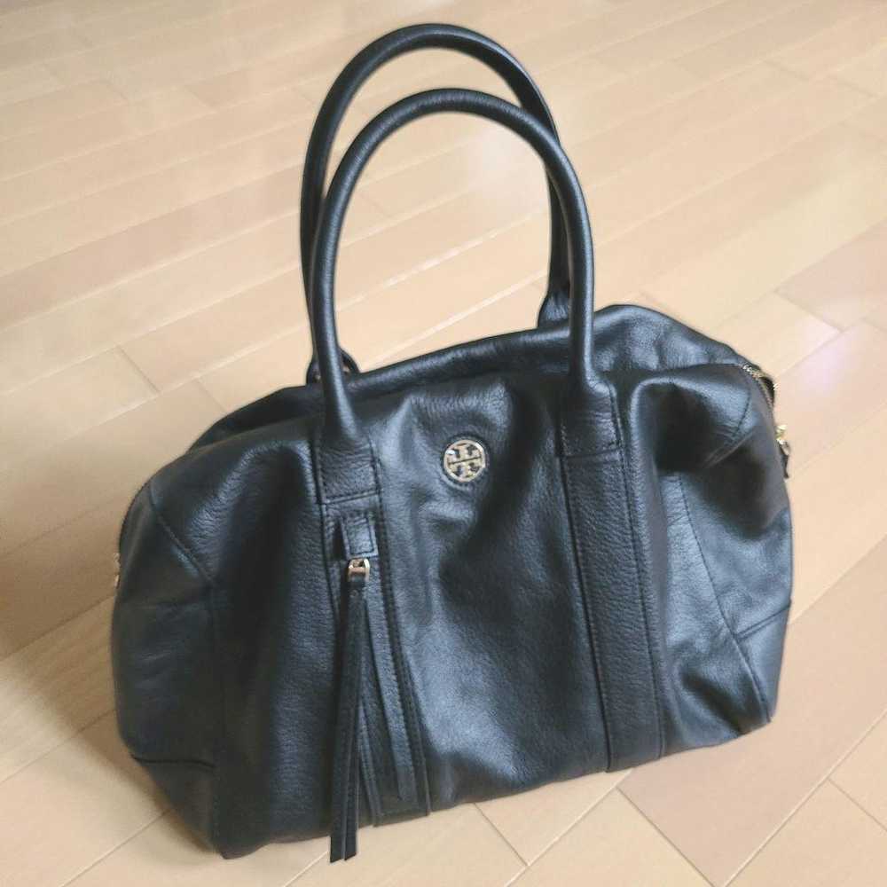 TORY BURCH Handbag High-quality Logo Grained Leat… - image 1