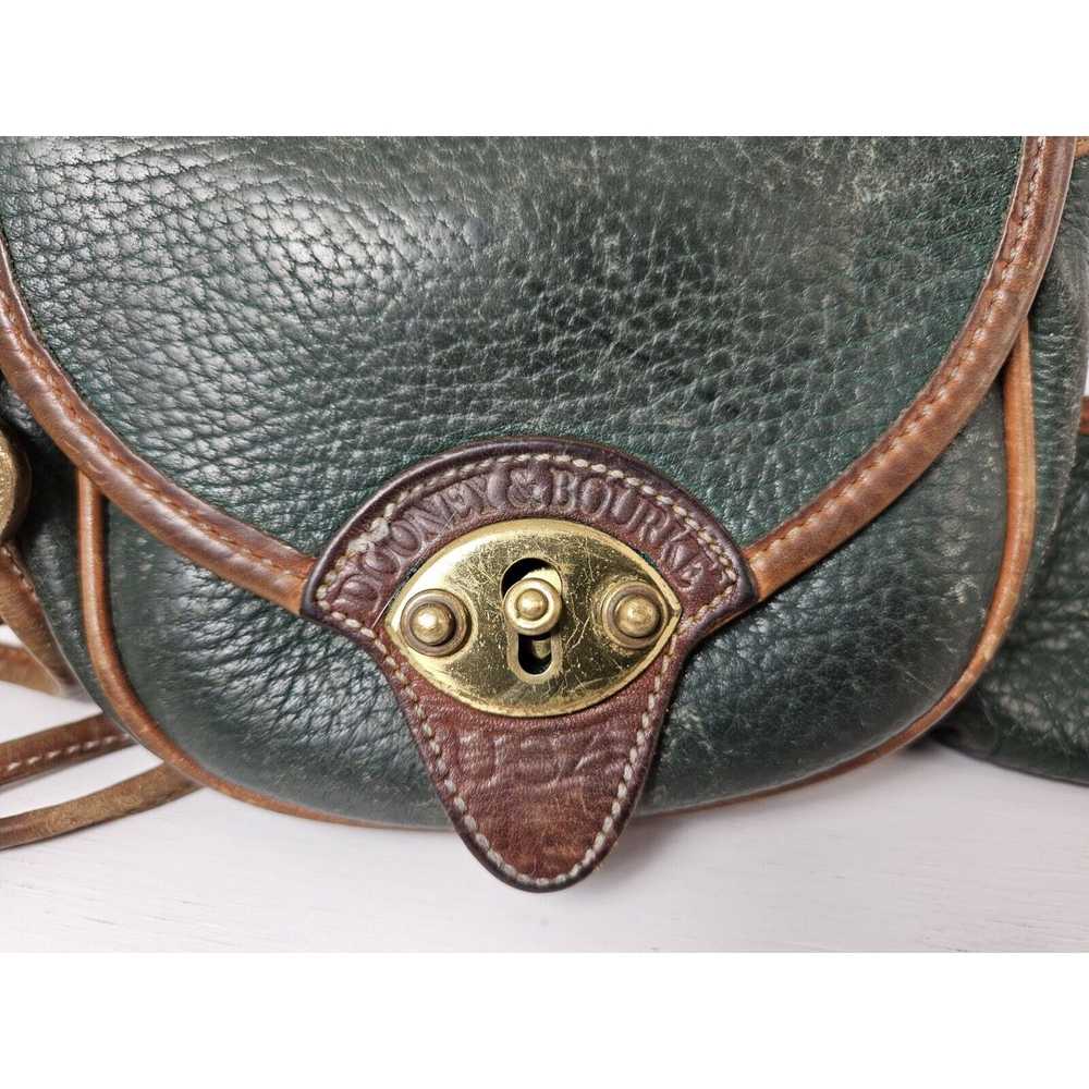 Dooney & Bourke Dooney & Bourke Green Brown Leath… - image 4