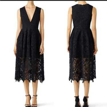 Nicholas Nicholas Black Mosaic Lace Ball Dress