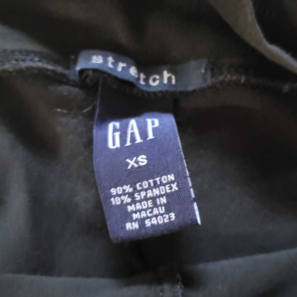 Gap Black High Wasted Cotton Blend Stretch Croppe… - image 3